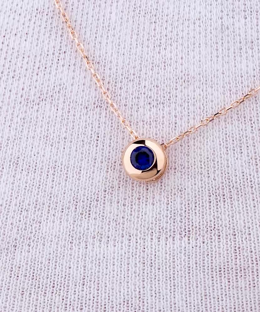 Auksinė grandinėlė su cirkonio pakabuku  - Goldinga